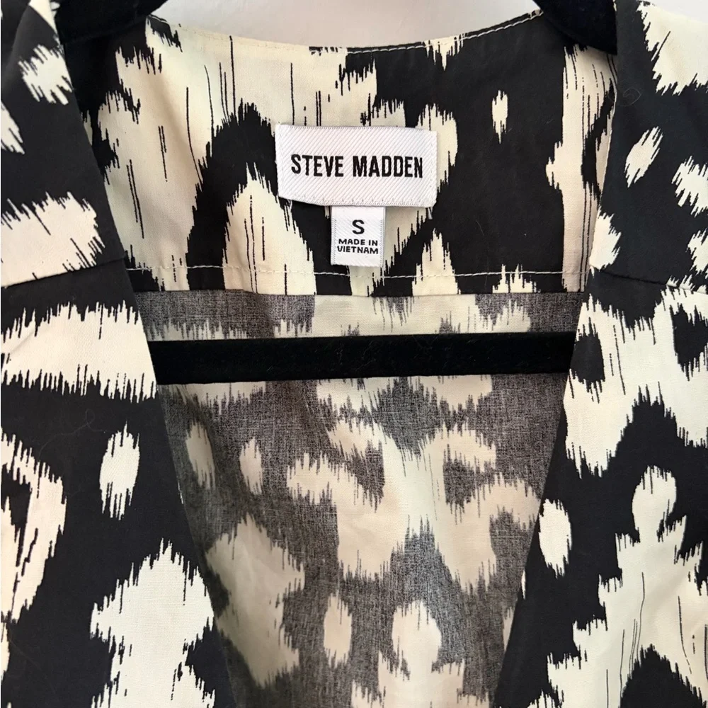Stylish Steve Madden Black and White Patterned Dress - Picture 5 of 8